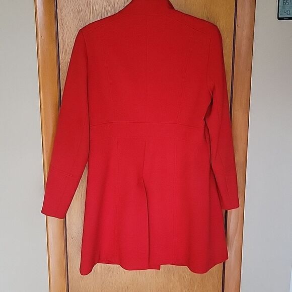 Next London Gray Coat UK 16 US 12 Longline Jacket - Picture 2 of 7